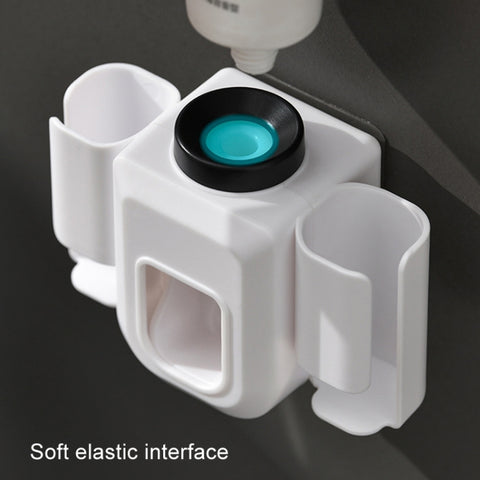 Electric Toothbrush Holder Automatic Toothpaste Squeezer Bathroom Wall Mounted Toothpaste Holder