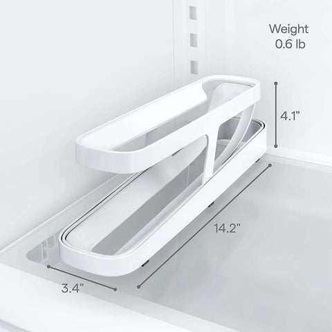 Automatic Eggs Storage Box Refrigerator Egg Dispenser Plastic Rolling Eggs Holder  Container, 2 Layers