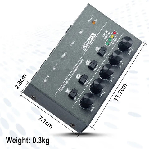 With Single Channel Stereo Switching Mini Signal Hybrid Small Audio, 4 Way mixer, 6 Way Mixer, 8 Way Mixer