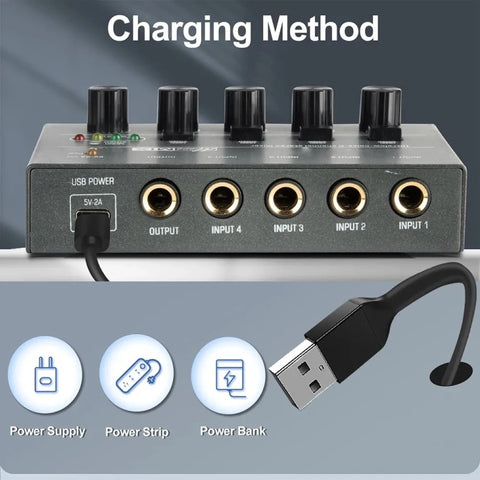 With Single Channel Stereo Switching Mini Signal Hybrid Small Audio, 4 Way mixer, 6 Way Mixer, 8 Way Mixer
