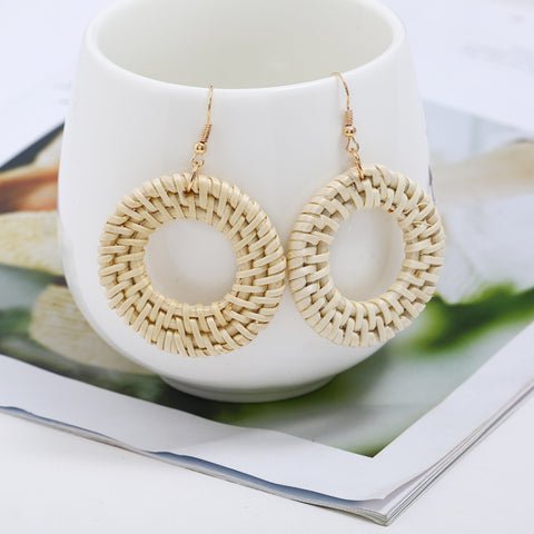 Bamboo Vine Handmade Woven Earrings Bosomia Style Earrings, E2002-1 Ear Hook Circle, E2002-2 Black Frame, E2002-3 Yellow Frame, E2002-4 Blue Frame, E2002-5 Knock Pattern Circle, E2002-6 Knock Pattern Deep Cake, E2002-7 Knock Pattern Water Drop         ...