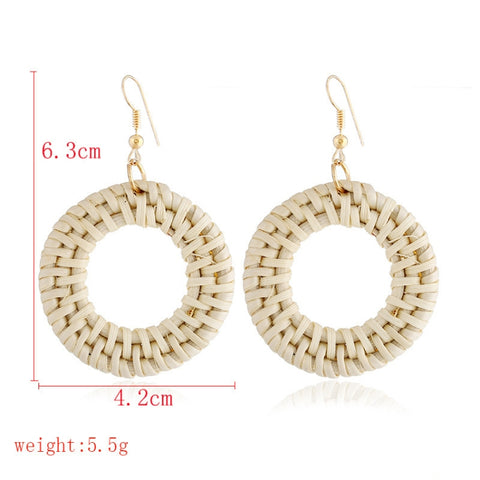 Bamboo Vine Handmade Woven Earrings Bosomia Style Earrings, E2002-1 Ear Hook Circle, E2002-2 Black Frame, E2002-3 Yellow Frame, E2002-4 Blue Frame, E2002-5 Knock Pattern Circle, E2002-6 Knock Pattern Deep Cake, E2002-7 Knock Pattern Water Drop         ...