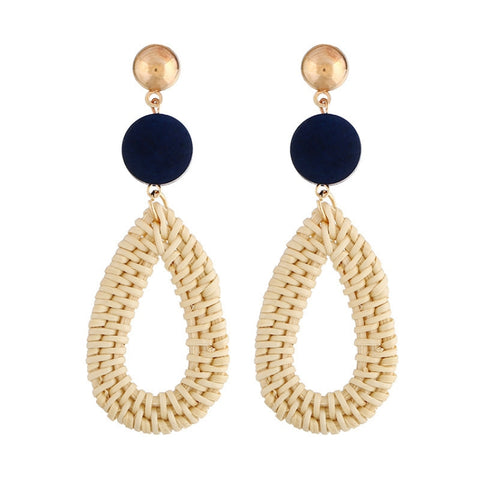 Bamboo Vine Handmade Woven Earrings Bosomia Style Earrings, E2002-1 Ear Hook Circle, E2002-2 Black Frame, E2002-3 Yellow Frame, E2002-4 Blue Frame, E2002-5 Knock Pattern Circle, E2002-6 Knock Pattern Deep Cake, E2002-7 Knock Pattern Water Drop         ...