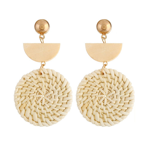 Bamboo Vine Handmade Woven Earrings Bosomia Style Earrings, E2002-1 Ear Hook Circle, E2002-2 Black Frame, E2002-3 Yellow Frame, E2002-4 Blue Frame, E2002-5 Knock Pattern Circle, E2002-6 Knock Pattern Deep Cake, E2002-7 Knock Pattern Water Drop         ...