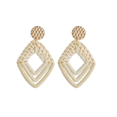 Bamboo Vine Handmade Woven Earrings Bosomia Style Earrings, E2002-1 Ear Hook Circle, E2002-2 Black Frame, E2002-3 Yellow Frame, E2002-4 Blue Frame, E2002-5 Knock Pattern Circle, E2002-6 Knock Pattern Deep Cake, E2002-7 Knock Pattern Water Drop         ...