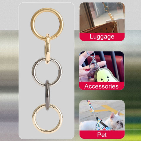 20pcs Zinc Alloy Spring Ring Metal Open Bag Webbing Keychain, 3 Points Silver, 4 Points Silver, 3 Points Light Gold, 1 inch Light Gold, 3 Point Black, 1 inch Black, 1 inch Silver, 4 Points Black, Inch 2 Light Gold, Inch 2 Silver, 5 Points Light Gold   ...