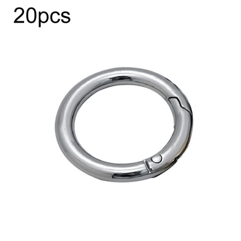 20pcs Zinc Alloy Spring Ring Metal Open Bag Webbing Keychain, 3 Points Silver, 4 Points Silver, 3 Points Light Gold, 1 inch Light Gold, 3 Point Black, 1 inch Black, 1 inch Silver, 4 Points Black, Inch 2 Light Gold, Inch 2 Silver, 5 Points Light Gold   ...
