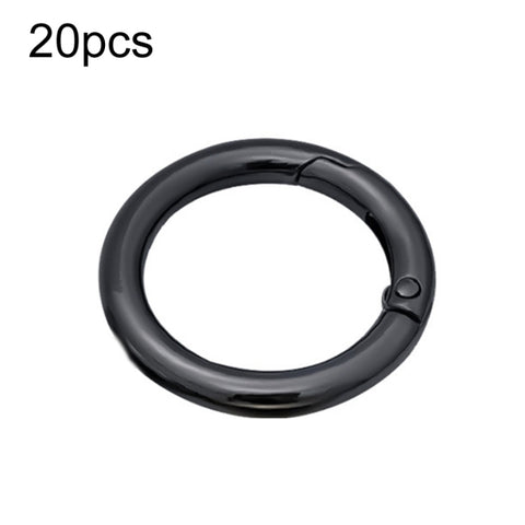 20pcs Zinc Alloy Spring Ring Metal Open Bag Webbing Keychain, 3 Points Silver, 4 Points Silver, 3 Points Light Gold, 1 inch Light Gold, 3 Point Black, 1 inch Black, 1 inch Silver, 4 Points Black, Inch 2 Light Gold, Inch 2 Silver, 5 Points Light Gold   ...