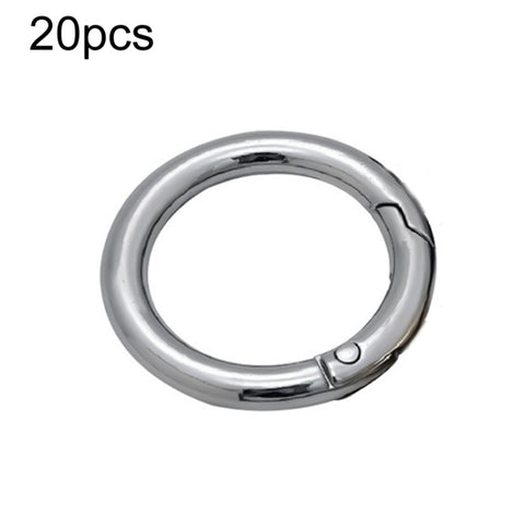 20pcs Zinc Alloy Spring Ring Metal Open Bag Webbing Keychain, 3 Points Silver, 4 Points Silver, 3 Points Light Gold, 1 inch Light Gold, 3 Point Black, 1 inch Black, 1 inch Silver, 4 Points Black, Inch 2 Light Gold, Inch 2 Silver, 5 Points Light Gold   ...