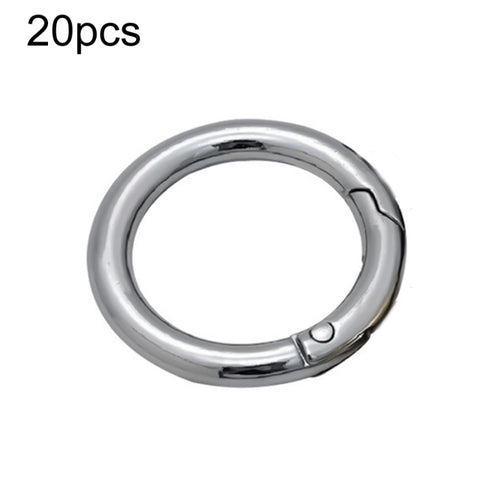 20pcs Zinc Alloy Spring Ring Metal Open Bag Webbing Keychain, 3 Points Silver, 4 Points Silver, 3 Points Light Gold, 1 inch Light Gold, 3 Point Black, 1 inch Black, 1 inch Silver, 4 Points Black, Inch 2 Light Gold, Inch 2 Silver, 5 Points Light Gold   ...