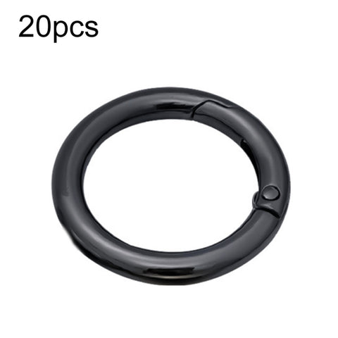 20pcs Zinc Alloy Spring Ring Metal Open Bag Webbing Keychain, 3 Points Silver, 4 Points Silver, 3 Points Light Gold, 1 inch Light Gold, 3 Point Black, 1 inch Black, 1 inch Silver, 4 Points Black, Inch 2 Light Gold, Inch 2 Silver, 5 Points Light Gold   ...