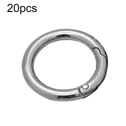 20pcs Zinc Alloy Spring Ring Metal Open Bag Webbing Keychain, 3 Points Silver, 4 Points Silver, 3 Points Light Gold, 1 inch Light Gold, 3 Point Black, 1 inch Black, 1 inch Silver, 4 Points Black, Inch 2 Light Gold, Inch 2 Silver, 5 Points Light Gold   ...