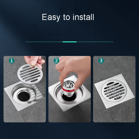 Bathroom Floor Drainage Deodorizer Seal Cover Inner Core Toilet Universal Anti-bug Tube, PVC
