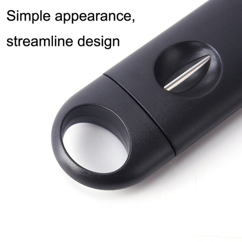 2pcs Portable Stainless Steel V Shaped Plastic Cigar Cutter Opening Hole, Cigar Cutter Opening Hole