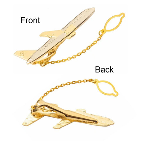 Men Business Formal Wedding Tie Clips, Color: Gold Trumpet, Gold Ship, Gold Trumpet, Gold Treble Symbol, Gold Aircraft, Silver Black, Red Trapezoidal, Red S Shape, Black S Shaped, Silver Treble Symbol, Silver Golf, Silver Wings, Gold Wings             ...