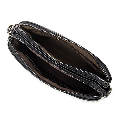 XY1101 Multifunctional Double Layer Ladies Woven Handbag Phone Single-shoulder Bag