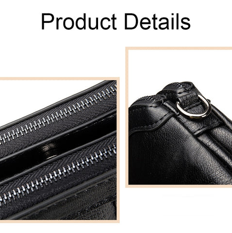 XY1101 Multifunctional Double Layer Ladies Woven Handbag Phone Single-shoulder Bag