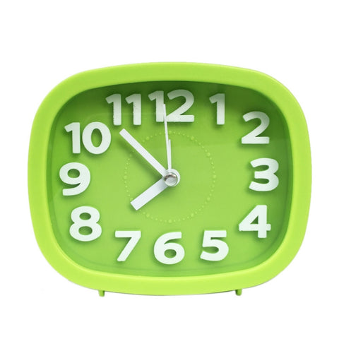 Square Candy Color Stereo Digital Silent Alarm Clock Children Student Alarm Clock, Square (Red), Square (Green), Square (Blue), Square (Black), Square (Pink)