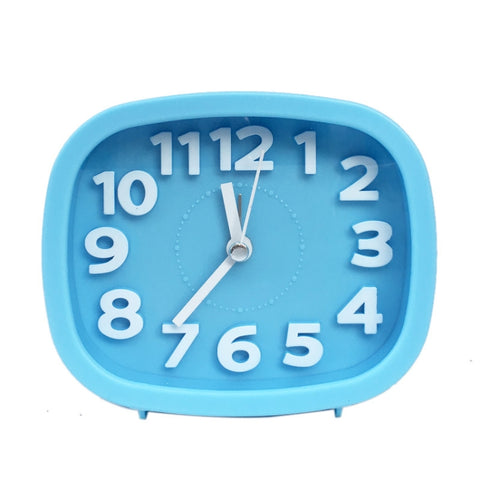 Square Candy Color Stereo Digital Silent Alarm Clock Children Student Alarm Clock, Square (Red), Square (Green), Square (Blue), Square (Black), Square (Pink)