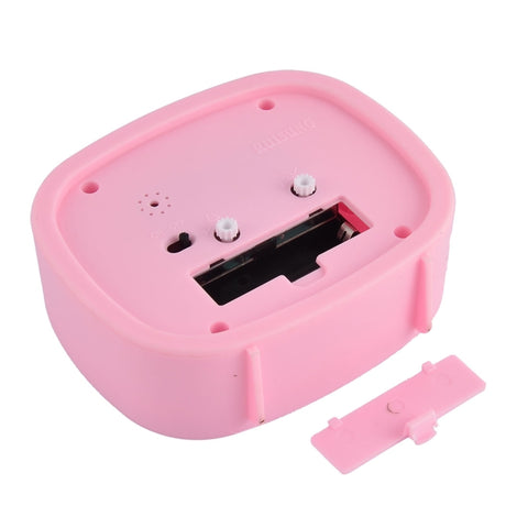 Square Candy Color Stereo Digital Silent Alarm Clock Children Student Alarm Clock, Square (Red), Square (Green), Square (Blue), Square (Black), Square (Pink)