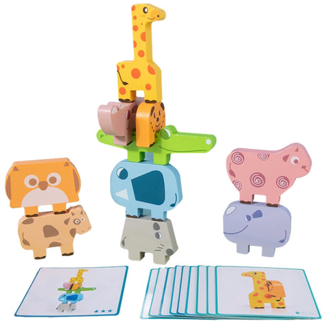 Animal Balance Stacking Blocks Toys Children Early Education Building Block Stacking Toy, Animal Balance