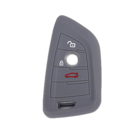 For BMW 1 Series X4/X2/XM5 2pcs Soft Silicone Remote Key Cover, Red, Rose Red, Pink, Sea Blue, Luminous Blue, Dark Gray