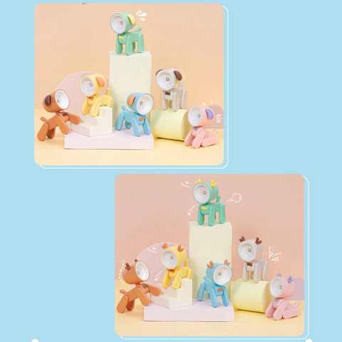 Rechargeable DIY Cartoon Night Light Desktop Ornament Mini Table Lamp