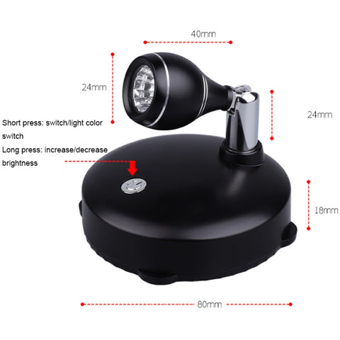 TL006-SIN Jewelry Art Exhibition USB Charging Decorative Wall-mounted LED Spotlights, Charging without Remote Control, Charging with Remote Control