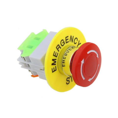 2pcs LAY37-11ZS Elevator Emergency Stop Mushroom Head Button, LAY37-11ZS