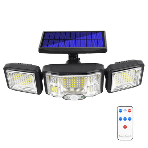 Remote Control Solar Wall Light LED Triple Rotation Sensor Flood Light, 192LED Integrated, 192COB Integrated, 192LED Split, 192COB Split
