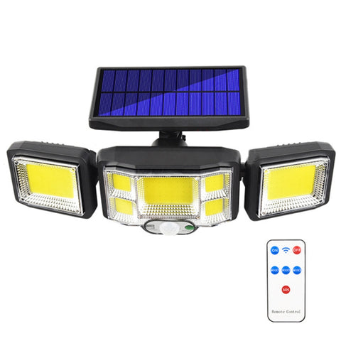 Remote Control Solar Wall Light LED Triple Rotation Sensor Flood Light, 192LED Integrated, 192COB Integrated, 192LED Split, 192COB Split