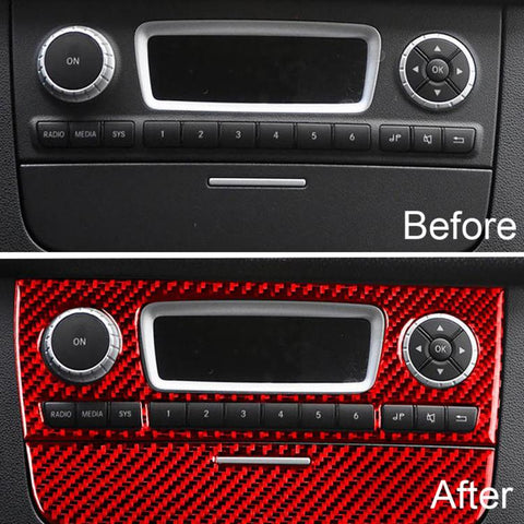For 2011-2015 Benz Smart Fortwo 2pcs /Set CD Panel Stickers
