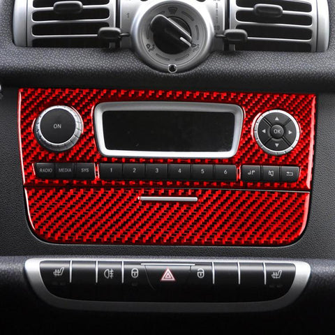 For 2011-2015 Benz Smart Fortwo 2pcs /Set CD Panel Stickers