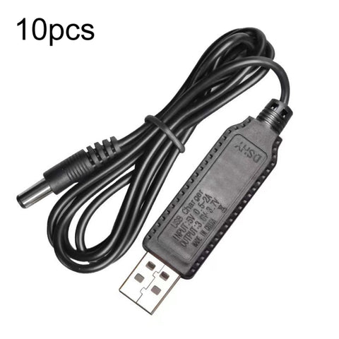 10pcs 3.7V IC Circuit Protection Lithium Battery USB Straight Head Charging Cable, 2.0mm, 2.5mm, 3.5mm, 5.5mm