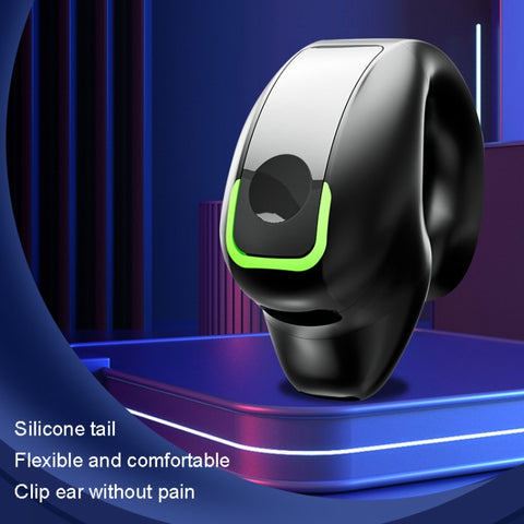 GD28 IPX4 Waterproof Single-ear Lightweight Clip Ear Bluetooth Earphone, GD28 Single Black, GD28 Single White