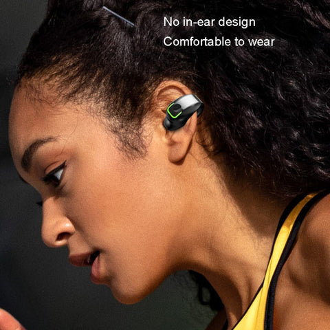 GD28 IPX4 Waterproof Single-ear Lightweight Clip Ear Bluetooth Earphone, GD28 Single Black, GD28 Single White