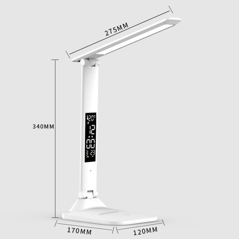 LED Intelligent Digital Display Foldable Desk Lamp, Style:, USB Straight Plug, Charging 2000mAh, Charging 3200mAh, Double Head USB Straight Plug, Double Head Charging 2000mAh, Double Head Charging 3200mAh