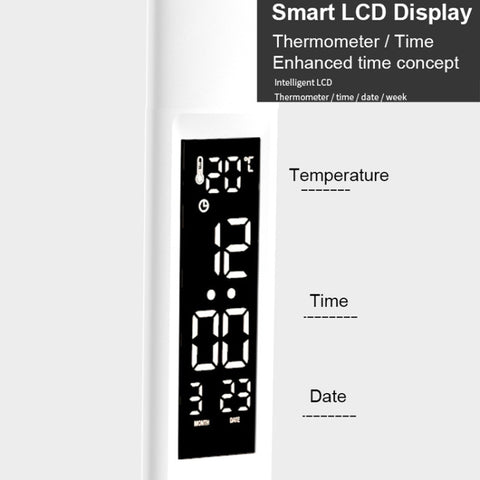 LED Intelligent Digital Display Foldable Desk Lamp, Style:, USB Straight Plug, Charging 2000mAh, Charging 3200mAh, Double Head USB Straight Plug, Double Head Charging 2000mAh, Double Head Charging 3200mAh