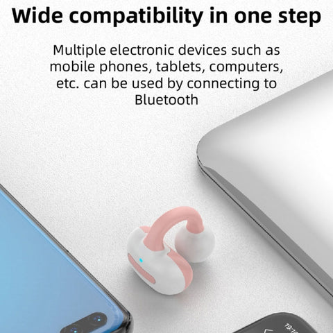 M-S8 Wireless Stereo Single Ear Clip-on Bluetooth Earphone, M-S8 Single Black, M-S8 Single Gray, M-S8 Single Pink, M-S8 Single Blue