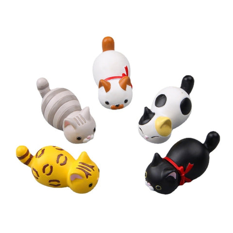 Cute Cartoon Cat 3D Fridge Magnet Mobile Phone Case Material, White Scarf Cat, Gray Striped Cat, Money Pattern Cat, 3 -color Cat