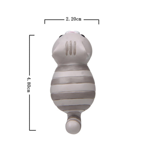 Cute Cartoon Cat 3D Fridge Magnet Mobile Phone Case Material, White Scarf Cat, Gray Striped Cat, Money Pattern Cat, 3 -color Cat