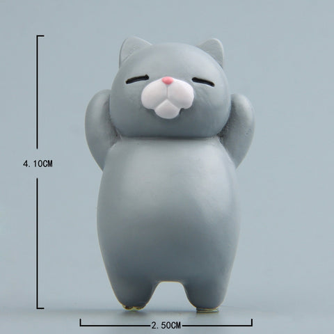 Cartoon Cat Fridge Magnet Resin Ornament Ornament, With Magnetic Sticker, Without Magnetic Sticker