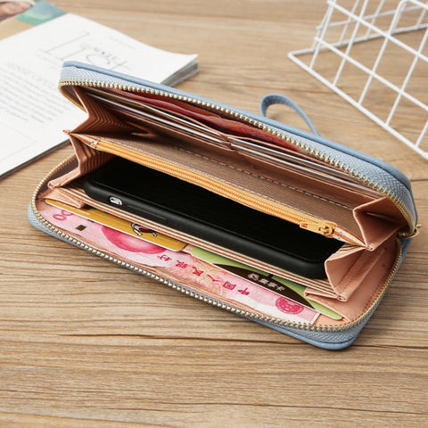 Single Zipper Ladies Wallet Long Wallet Crocodile Coin Purse Student Clutch