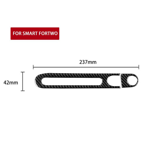 For 2011-2015 Mercedes-Benz Smart Right-Hand Drive 2pcs /Set Glove Box Handle Stickers, Right-Hand Drive