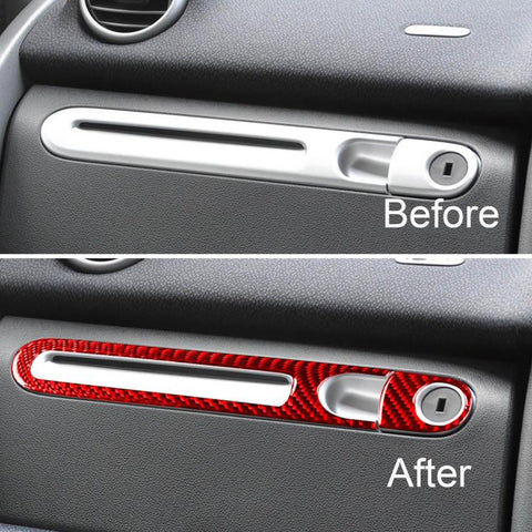 For 2011-2015 Mercedes-Benz Smart Right-Hand Drive 2pcs /Set Glove Box Handle Stickers, Right-Hand Drive