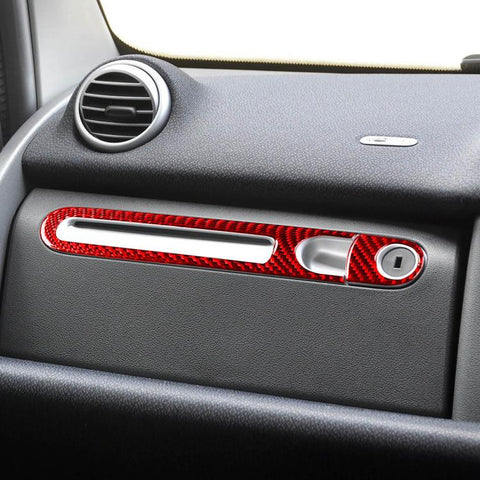 For 2011-2015 Mercedes-Benz Smart Right-Hand Drive 2pcs /Set Glove Box Handle Stickers, Right-Hand Drive