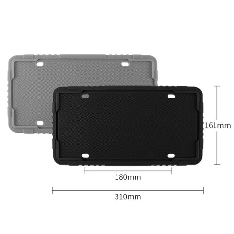 For North American Models Silicone License Plate Frame, 1pcs Black, 1pcs Gray, 1pcs Red, 1pcs Blue, 2pcs Black+Screw, 2pcs Gray+Screw, 2pcs Red+Screw, 2pcs Blue+Screw, Screw Accessories