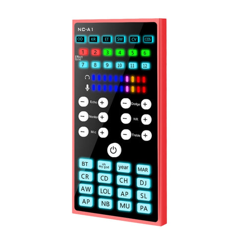 NC-A1 Bluetooth 5.0 Sound Card 12 Kinds Of Sound Effects Support Real-Time Monitoring, NC-A1