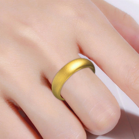 SH100 5.7mm Wide Silicone Ring Glitter Couple Ring, No.8, No.9, No.10