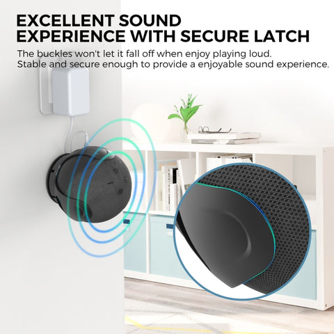 For Amazon Echo Dot 4/5 AhaStyle PT183 Speaker Wall Storage Stand, For Amazon Echo Dot 4/5 White, For Amazon Echo Dot 4/5 Black